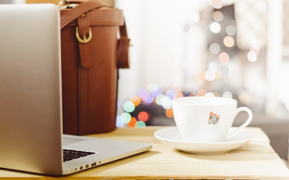 laptop and coffee